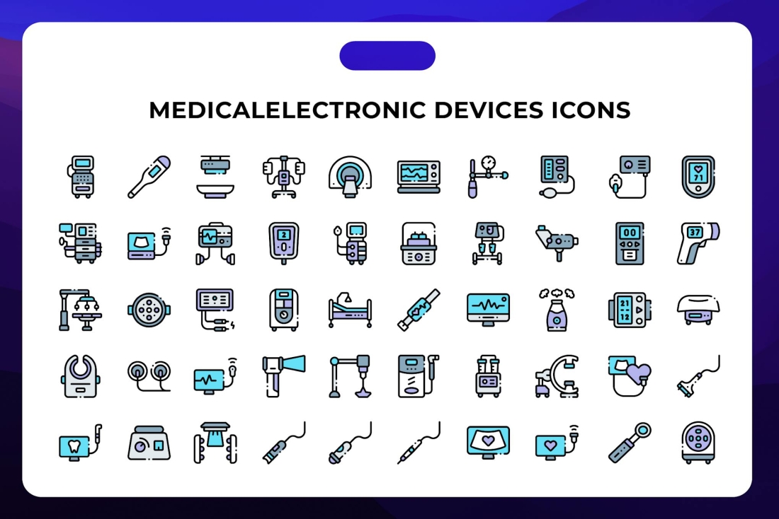 Medicalelectronic Devices Icons