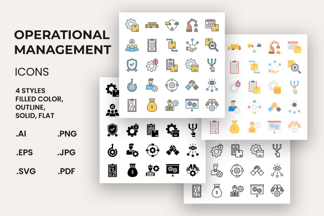 Operational Management Icons