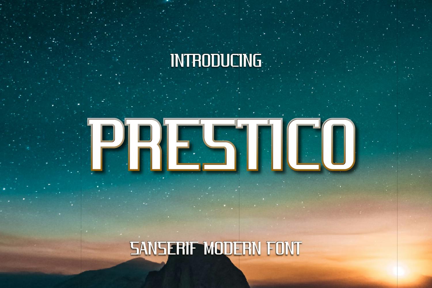 Prestico Font Sanserif