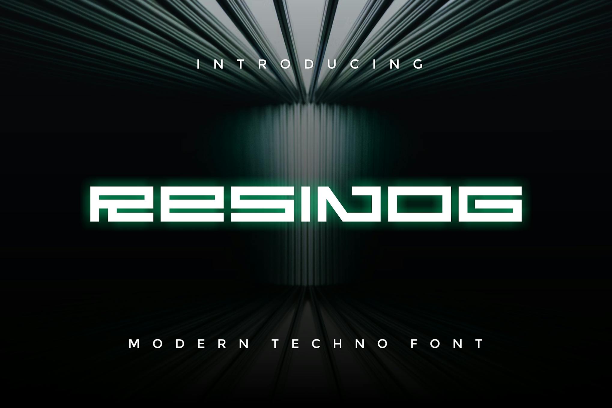 Resinog – Modern Techno Font