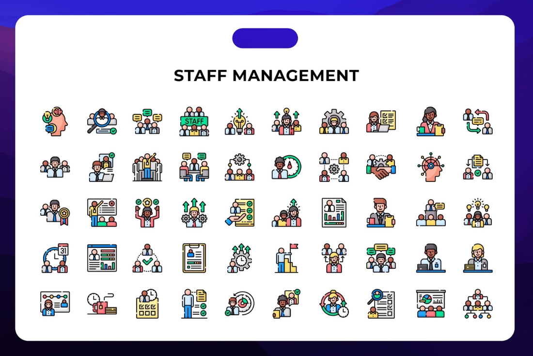 Staff Management Icons