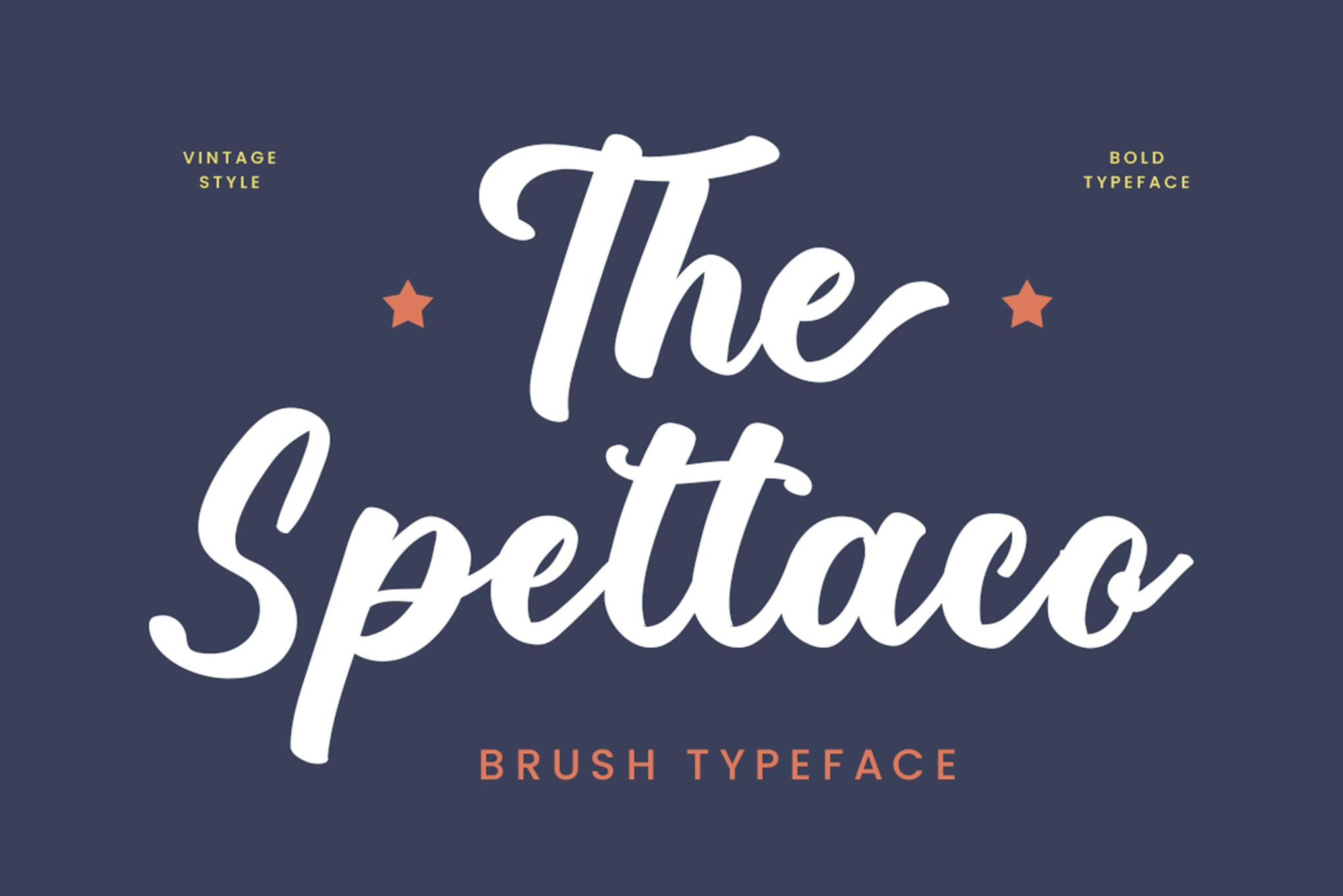 The Spettaco – Vintage Lettering Font