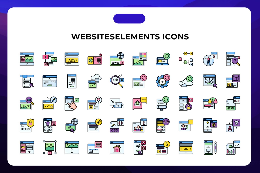 Websiteselements Icons