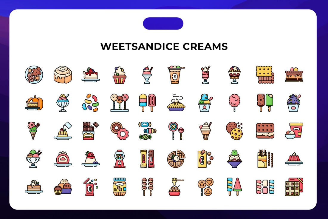 Weetsandice Creams Icons