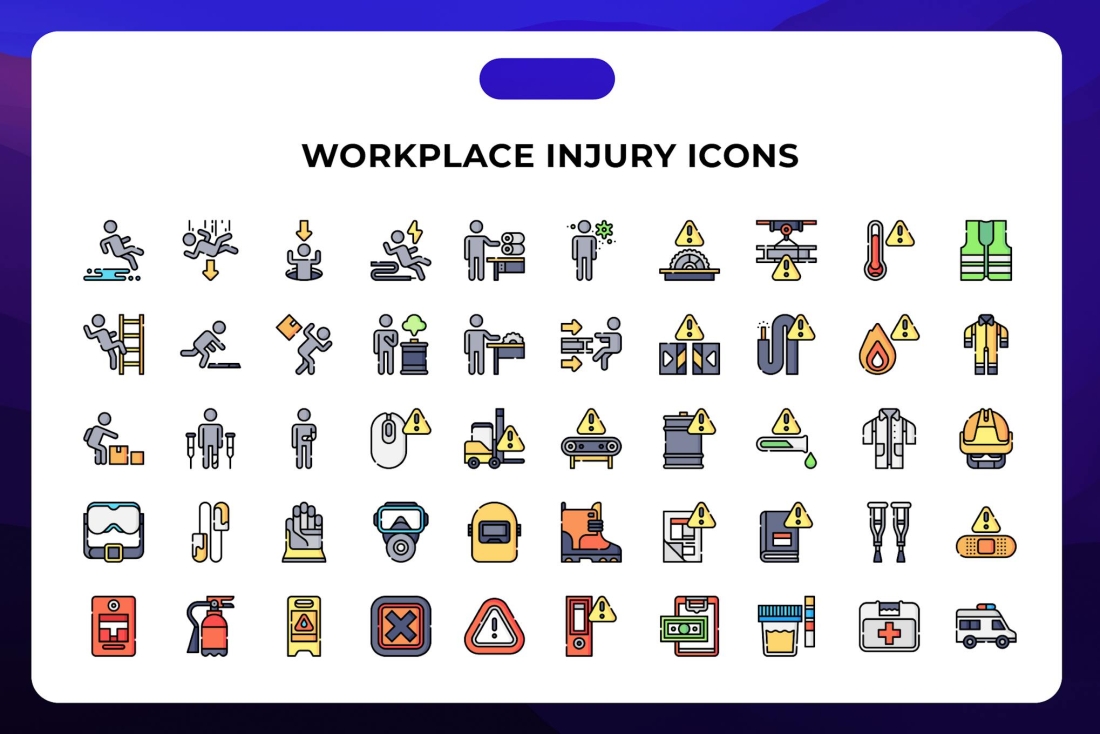 Workplace Injury Icons