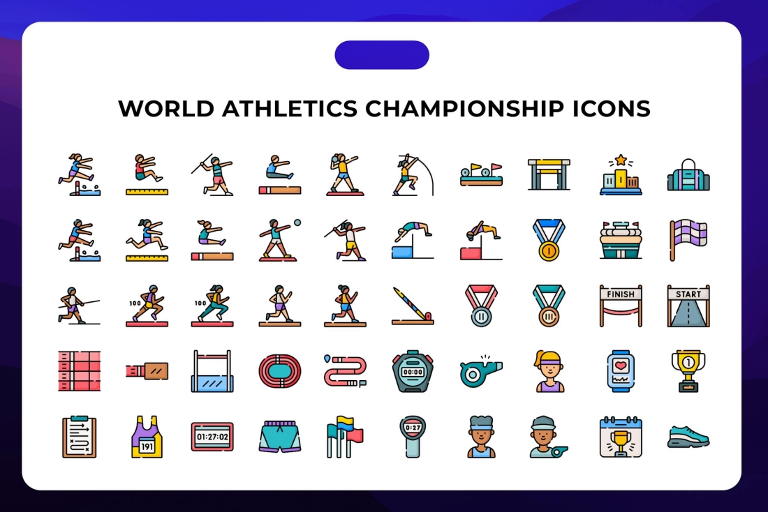 World Athletics Championship Icons