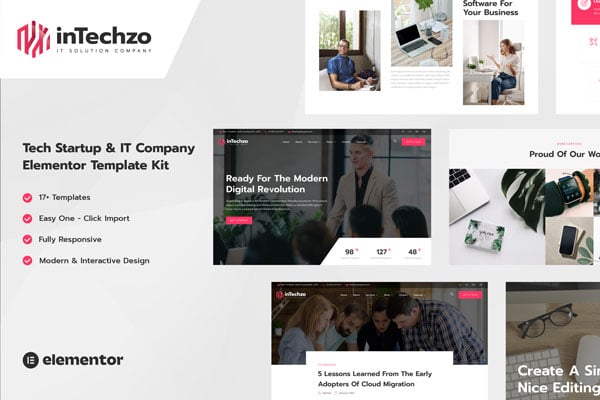 inTechzo – Startup & IT Company Elementor Template Kit