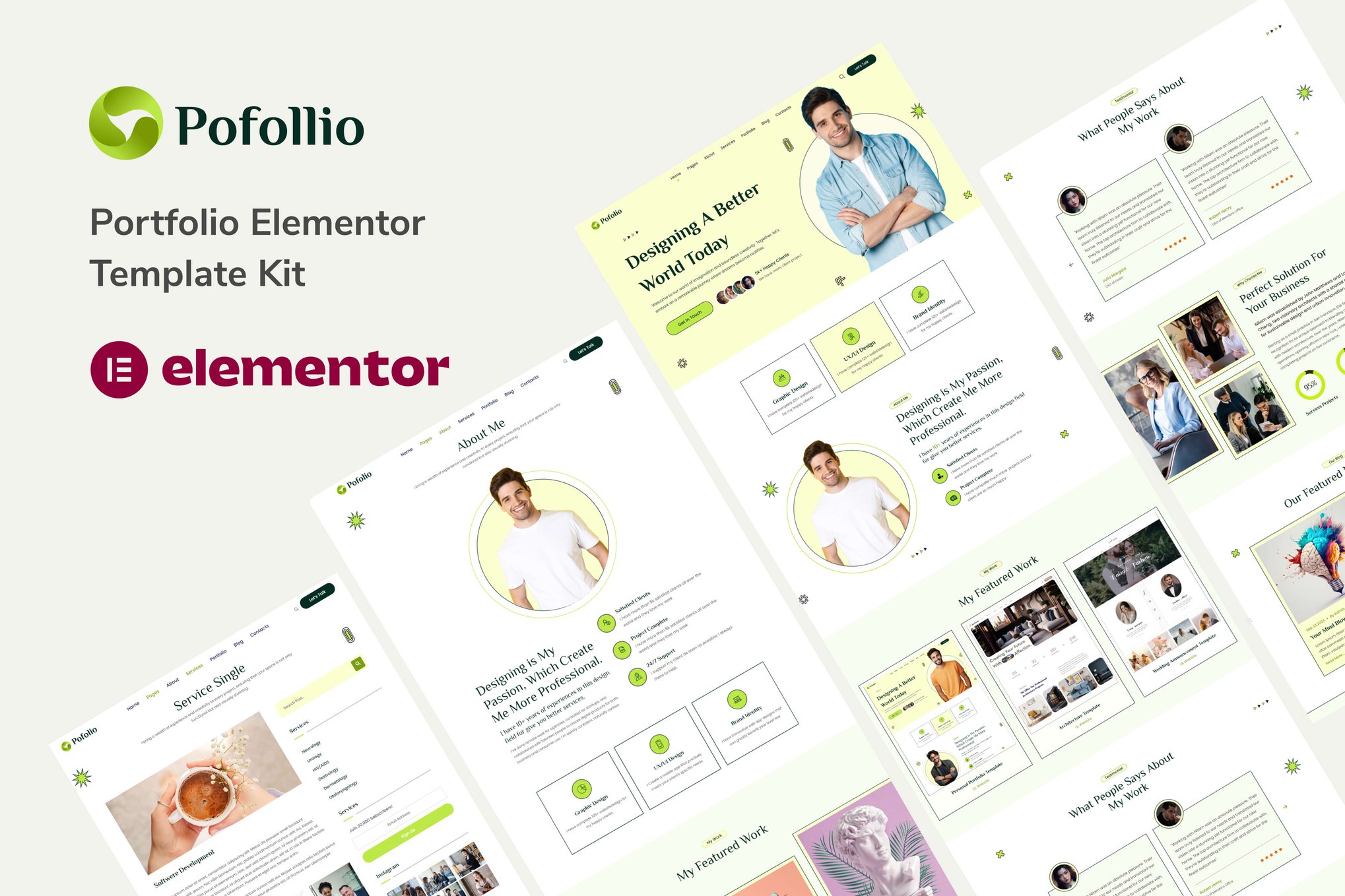 Pofollio – Portfolio Elementor Template Kit