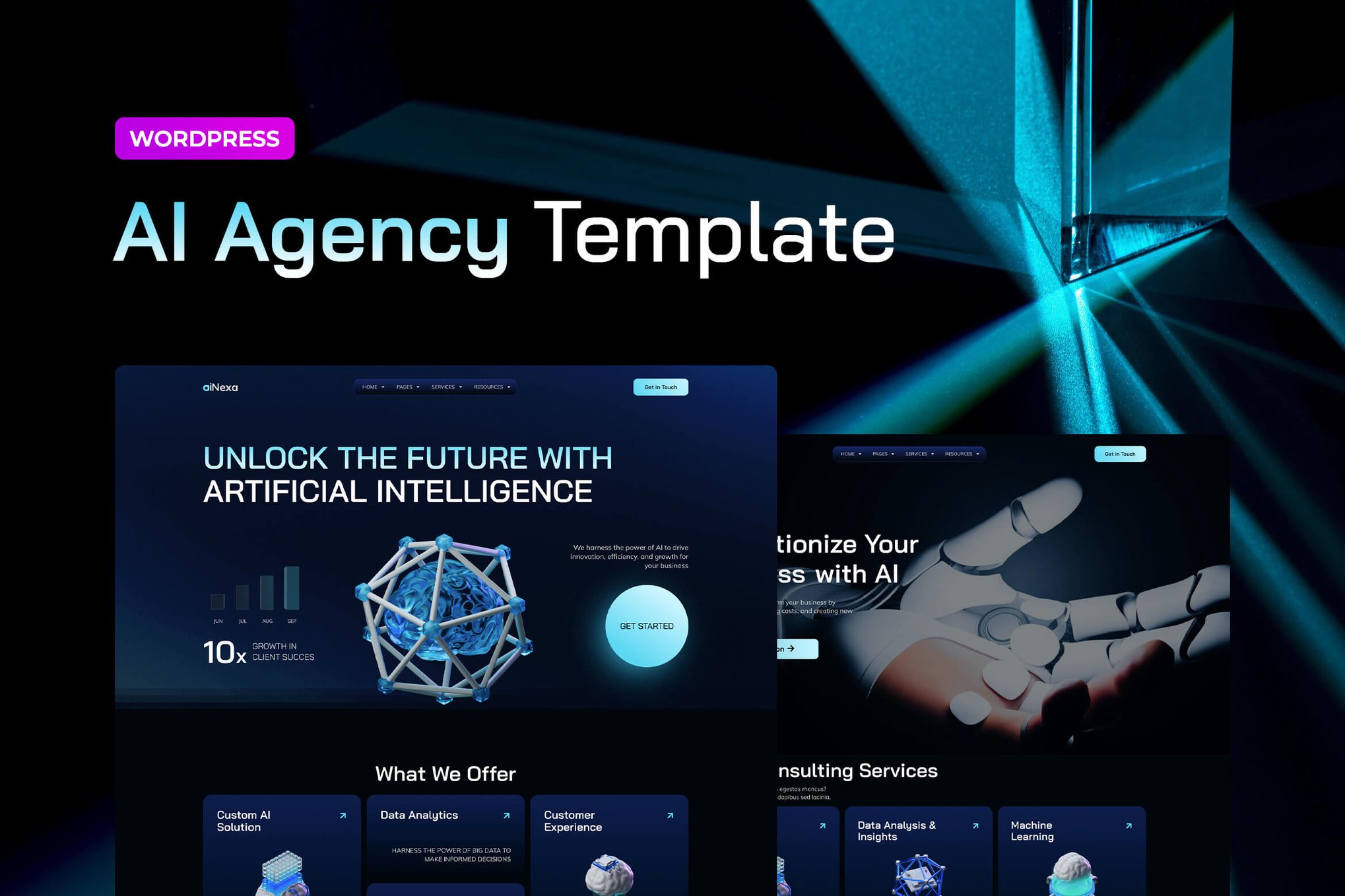 AiNexa – AI Agency Elementor Pro Template Kit