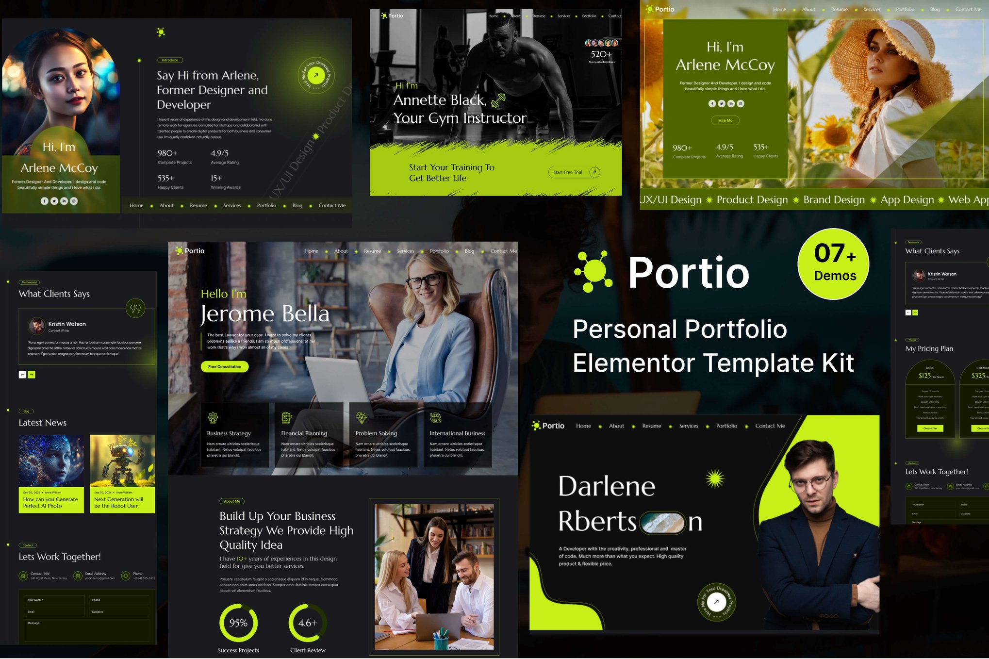 Portio – Portfolio Elementor Template Kit