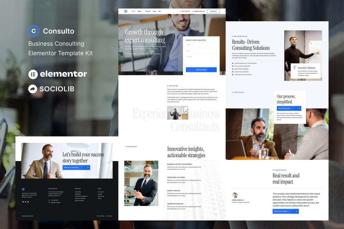 Consulto - Business Consulting & Coaching Elementor Template Kit