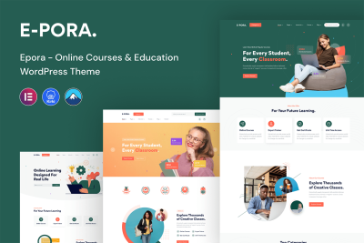 Epora - Online Courses & Education WordPress Theme 1.0.7